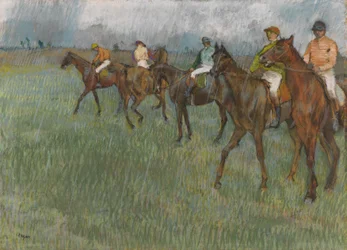 Jockeys in the Rain, c.1886
