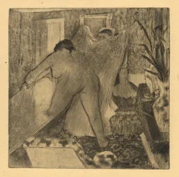 Leaving the Bath, 1879-1880