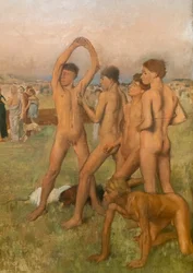 Little Spartan Girls Provoking Boys (detail)