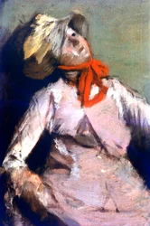 Man and a Puppet (detail), c1860
