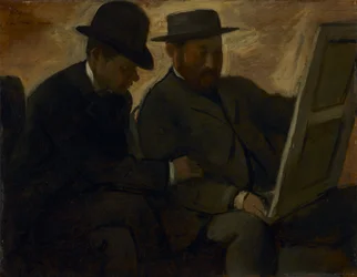 Paul Lafond and Alphonse Cherfils Examining a Painting