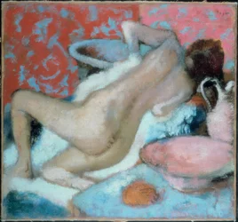 Woman Drying Herself
