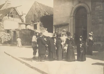 Street Scene, La Queue-en-Brie, Val-de-Marne, ca. 1896.