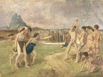 Study for The Young Spartans Exercising