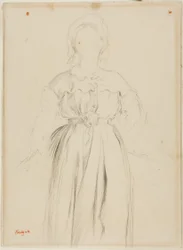 Study for a Portrait of Marguerite de Gas