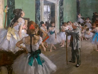 The Dance Class (detail). Begun in 1873, completed in 1875-1876.