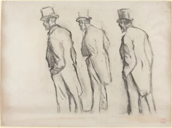 Three Studies of Ludovic Halévy Standing, c. 1880