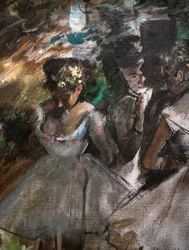 Three Dancers Behind the Scenes (detail)