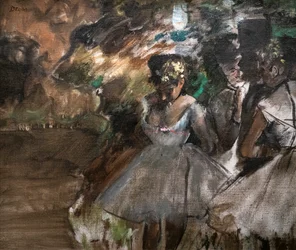 Three Dancers Behind the Scenes