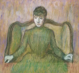 Woman Sitting in an Armchair