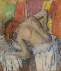 Woman Washing her Back