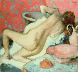 Woman drying herself, 1896
