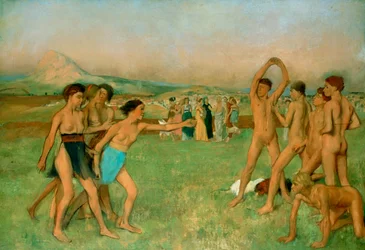 Young Spartans Exercising, c1860