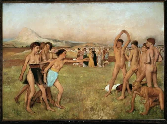 Young Spartans Exercising