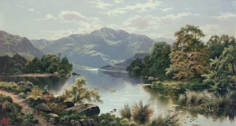A Lake Scene in North Wales