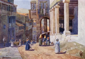 Northern Spain: Betanzos, A Colonnaded Calle