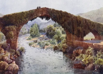 Northern Spain: Cangas de Onis, The Bridge over the Sella