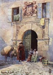 Northern Spain: Leon, An Old Palace Doorway