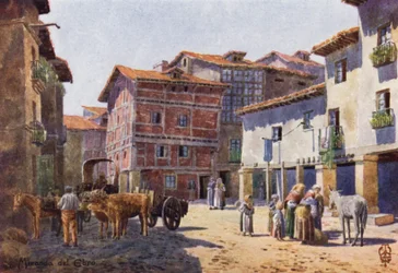 Northern Spain: Miranda del Ebro, A Corner in the Town