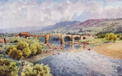 Northern Spain: Orense, The Bridge over the Mino