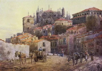 Northern Spain: Plasencia, The Town Walls and Cathedral