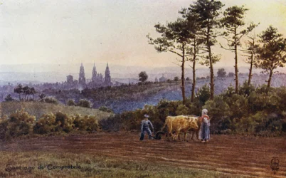Northern Spain: Santiago de Compostela, From the Lugo Road