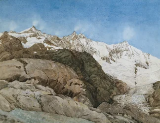 The Mischabe Horner from Saas-Fee, Valais, Switzerland