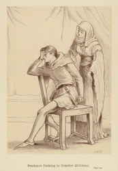 Prudence Seeking to Comfort Melibeus