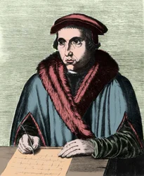 Portrait of Juan Luis Vives, Spanish humanist and philosopher (1492-1540)