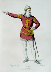 Costume for Don Rodrigue or Le Cid in scene 2 of Act II of 