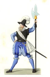 Heinrich Schmid, Swiss hallebardier