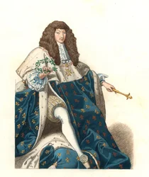 The Young King Louis XIV of France (1638-1715) (after an illustration by Edmond Lechevallier-Chevignard)