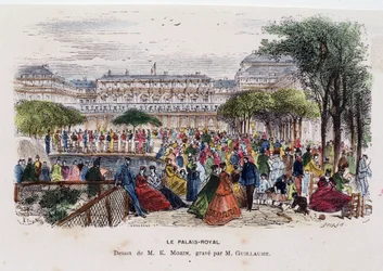 The Royal Palace - drawing by Morin, circa 1830