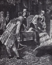 The Duke and Duchess of Marlborough falling out of favour with Queen Anne