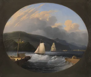 Cornwall Landing, Hudson River, 1851