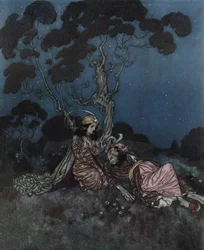 Beauty and the Beast: The Beauty Frightened by the Beast Lies Near Her