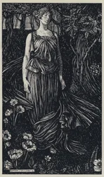 Tennyson, Illustration for A Dream of Fair Women and Other Poems