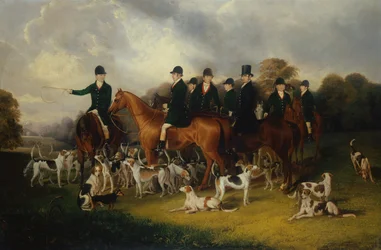 The Beaufort Hunt at Badminton with W.Long on Wandering Boy