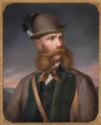 Portrait of Franz Joseph I of Austria in Hunting Dress, 1877