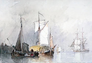 A Dutch Hay Barge