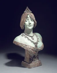 Bust modelled as Sarah Bernhardt, Exposition Universelle, Paris