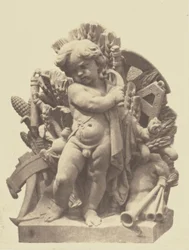 Summer, Sculpture by Vital Dubray, Decoration of the Louvre, Paris