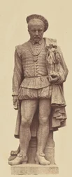 Pilon, Statue by Louis Desprez, Decoration of the Louvre, Paris