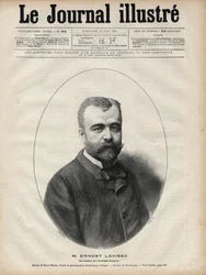 Portrait of Ernest Lavisse (1842-1922), French Historian and Academician (engraving by Navellier in 