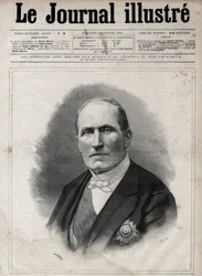 Portrait of Georges Eugene Haussmann Called Baron Haussmann (1809-1891) Prefect of the Seine During the Second Empire - Engraving by Navellier in 