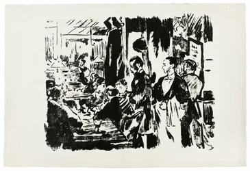 At the Café (unpublished plate)