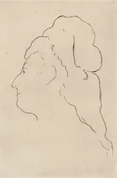 Eva Gonzales, Profile Turned to the Left