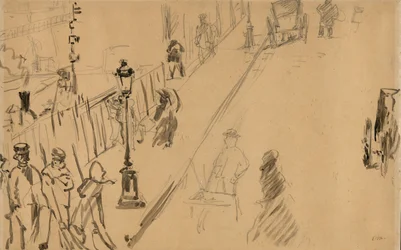 The Rue Mosnier with Gas Lamp, 1878