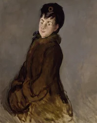 Portrait of Isabelle Lemonnier with a Muff