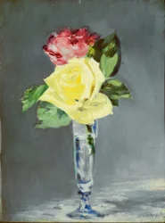 Roses in a Champagne Glass